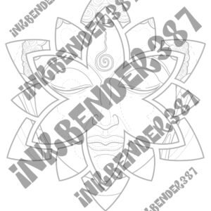 Buddha Tattoo Stencil Design